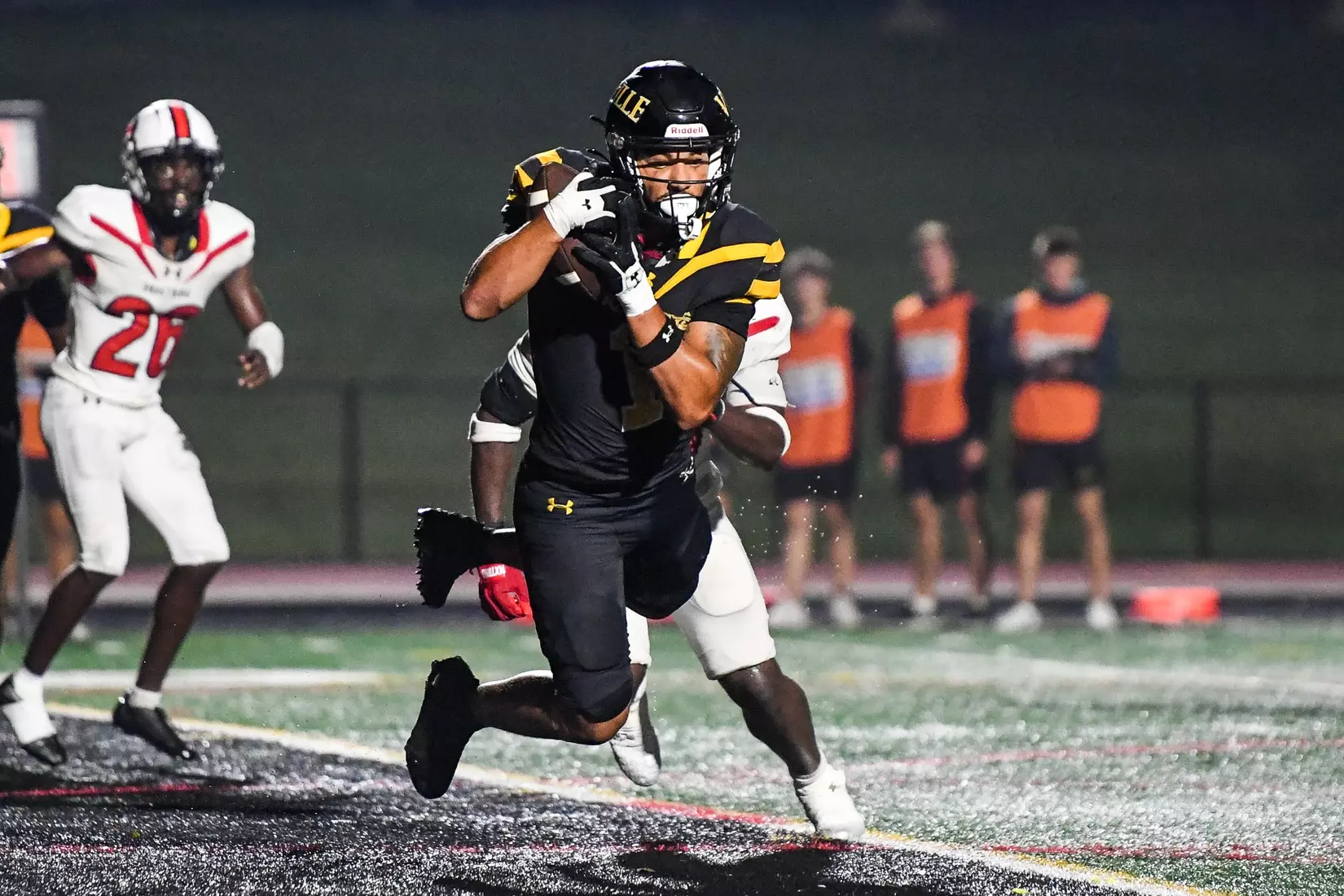 Millersville vs. Frostburg in NCAA Division II football action at Biemesderfer Stadium in Millersville on Thursday, September 4, 2025. Mark Palczewski Photo.