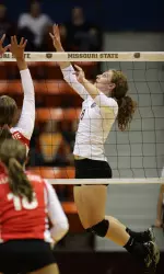 Olivia Brand led the Bears with 18 kills