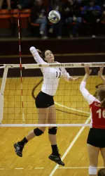 Senior Kelley Michnowicz is playing in her third NCAA Tournament