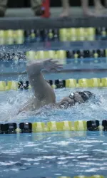 Sophomore Suzanne Van Rensburg recorded the first win on Saturday with her performance in the 1000 free.
