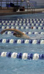 Senior Dimitra Drakopoulou scored her first gold medal in the 1650 free on Saturday.
