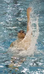 Paul Le had an impressive backstroke split of 47.91 on the 400 medley relay.