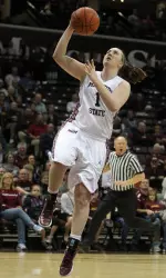 Whitney Edie scored 18 points in MSU's first-round win