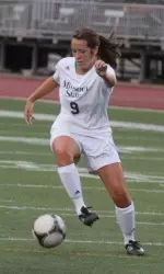 Michelle Mayne-Nicholls assisted on the game-winning goal, her first career assist.