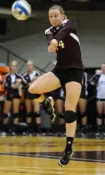 Ashley Mason led all players with 17 digs