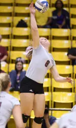 Olivia Brand's 19 kills were the most by an MSU player this season