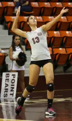 Karen Rivatto had a season-high 18 kills