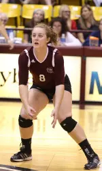 Olivia Brand led the Bears with 18 kills