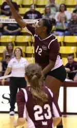 Amber Doolittle had eight kills and seven blocks