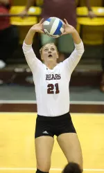Kinsey McCarter had 8 kills, 34 assists and 10 digs