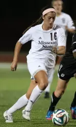 Molly Huber broke the single season school record with her 13th goal of the year.