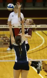 Lily Johnson now owns MSU's freshman record with 394 kills this season