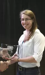 Karly Buer, co-recipient of The Bank of Missouri Eagle Award