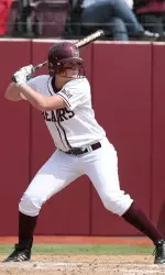 Freshman Allie Alvstad singled and walked in the game