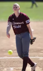 Erin Struemph recorded her 100th strikeout of the season in the second inning