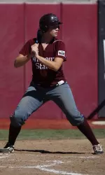 Stacia Boeckstiegel drove in a career-high four runs in game one.