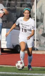 Kristina Tomaras scored from 25 yards out in the exhibition opener