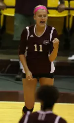 Andrea Beaty's 1,040 career kills rank 35th among active players