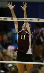 Andrea Beaty led the Bears with 10 kills