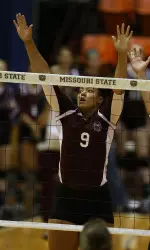 Simone House led the Bears with four blocks
