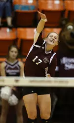 Lily Johnson averaged 4.17 kills per set Saturday