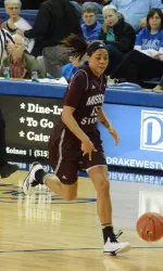 NiJay Gaines scored a career-high 19 points in her hometown of Des Moines