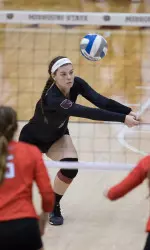 Emily Butters had a career-high 29 digs