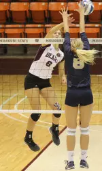 Lauren Boone hit .700 with 7 kills and 5 blocks