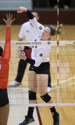 Lily Johnson finished with 25 kills on a .312 attack efficiency
