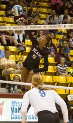 Lynsey Wright hit .370 with a career-high 24 kills