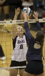 Ashley Ophoven is one of 14 MSU freshman to record 200 kills in a season