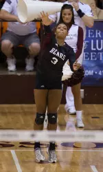 Elise Munroe had 8 digs and an ace on Senior Night