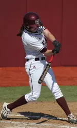 Rebecca McPherson hit her second home run of the season