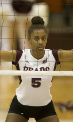 Lynsey Wright hit .600 with 10 kills
