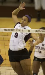 Simone House hit .533 with a career-high 18 kills