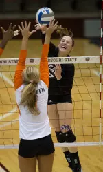 Lily Johnson had a double-double with 19 kills and 13 digs