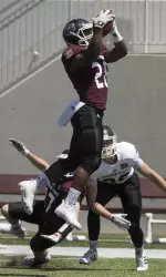 DeAndre Williams came up with a key second-half interception for the MSU defense