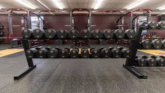 Plaster Stadium weight room