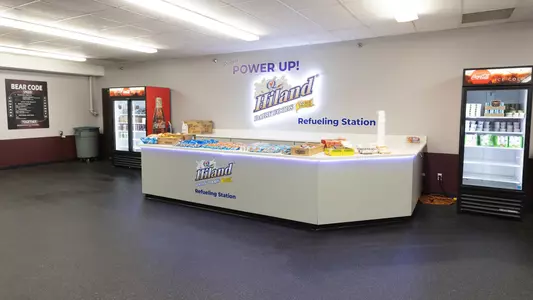 Plaster Stadium weight room