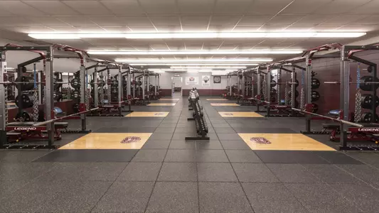 Plaster Stadium weight room