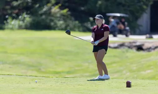 WomenĂ¢??s Golf in the Stewart Memorial Tournament on September 12, 2022. Jesse Scheve/Missouri State University