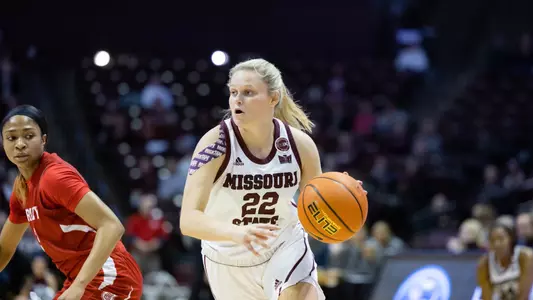 Lady Bears Basketball vs Bradley for a win at GSB arena on January 7, 2023. Kevin White/Missouri State University
