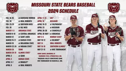 2024 baseball schedule