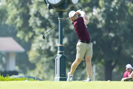 Men’s Staged golf action at Twin Oaks Golf Course on September 7, 2023. Kevin White/Missouri State University
