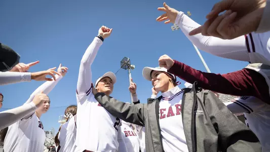 Friday Softball vs Drake for a win on March 17, 2023. Kevin White/Missouri State University