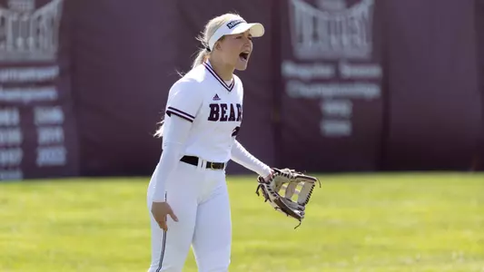 Friday Softball vs Drake for a win on March 17, 2023. Kevin White/Missouri State University