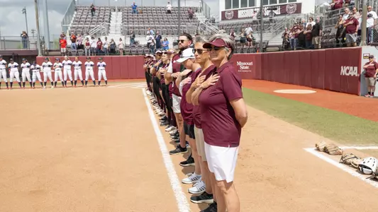 Softball vs UIC with Barb Gaines and Sue Frederick being recognized before and then after the game. on April 15, 2023. Kevin White/Missouri State University