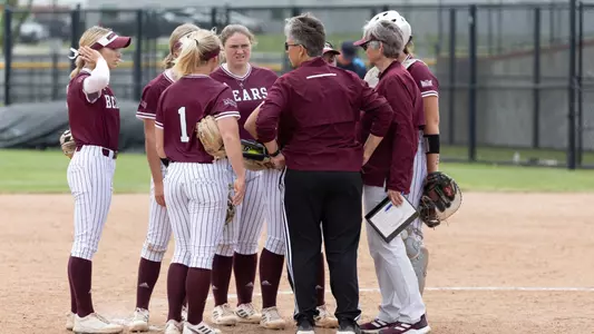 Softball defeated Southern Illinois on April 26, 2023. The game marked 900 wins for head coach Holly Hesse. Jesse Scheve/Missouri State University