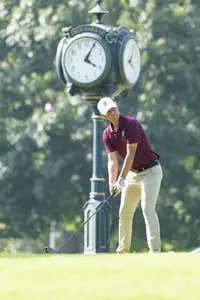 Men’s Staged golf action at Twin Oaks Golf Course on September 7, 2023. Kevin White/Missouri State University