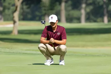 Men’s Staged golf action at Twin Oaks Golf Course on September 7, 2023. Kevin White/Missouri State University
